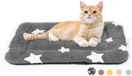 Mora Pets Cat Bed for Indoor Cats Washable Dog Crate Pad Dog Bed Mat for Small Dogs Pet Kennel Pad for 22 inch Cage Soft Flat Puppy Mattress Kitten Cute Cushion Sleeping Anti-Slip Grey 22 x 13 post thumbnail image