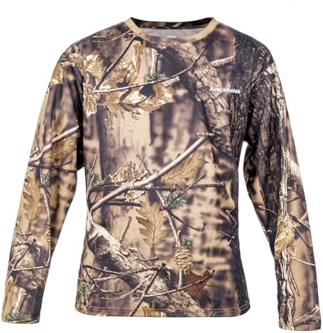 AUSCAMOTEK Crew Neck Long Sleeve Camo T-Shirt for Hunting post thumbnail image