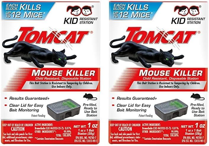 Tomcat Mouse Killer Child Resistant, Disposable Station, 1 Pre-Filled Ready-to-Use Bait Station (Pack of 2) post thumbnail image