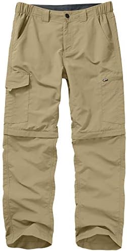 Mens Hiking Pants Convertible Zip Off Lightweight Quick Dry Fishing Safari Camping Travel boy Scout Pants post thumbnail image