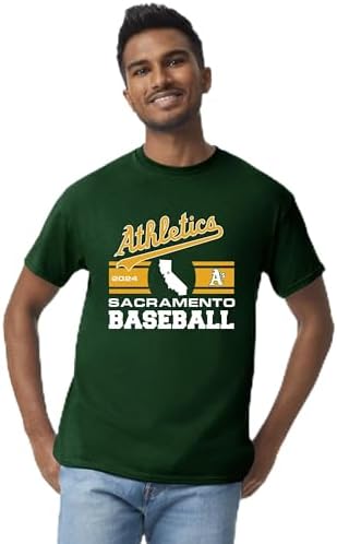 Sacramento Athletics Baseball Mens Shirt Green post thumbnail image