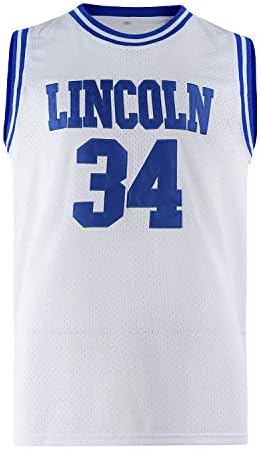 Mens Lincoln #34 Jesus Shuttlesworth High School Movie Basketball Jersey for Adult White/Blue post thumbnail image