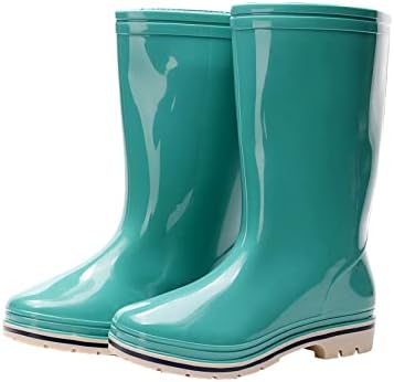 Womens Rain and Garden Boot Wellies Half Calf Rubber Waterproof for Garden Women rain footwear post thumbnail image