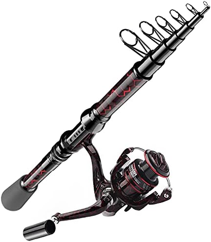 Fishing Rod and Reel Combos, Unique Design with X-Warping Painting, Carbon Fiber Telescopic Fishing Rod with Reel Combo Kit with Tackle Box, Best Gift for Fishing Beginner and Angler post thumbnail image