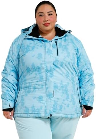 Women’s Plus Size 1X-6X Bevel Insulated Winter Snowboarding Ski Jacket Coat post thumbnail image