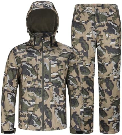 UIIHUNT Hunting Clothes for Men with Fleece Lining: Safety Strap Compatible Water Resistant Silent Hunting Jacket and Pants post thumbnail image