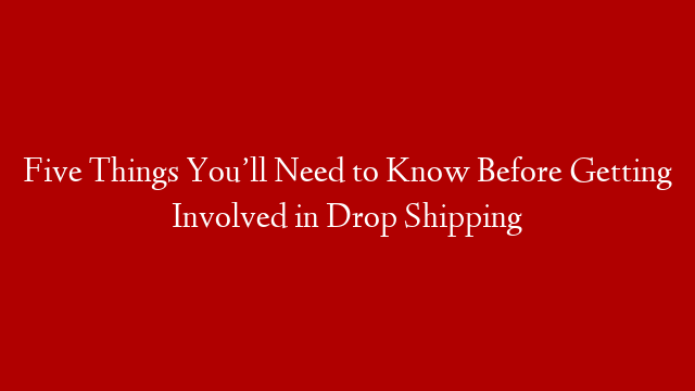 Five Things You’ll Need to Know Before Getting Involved in Drop Shipping post thumbnail image