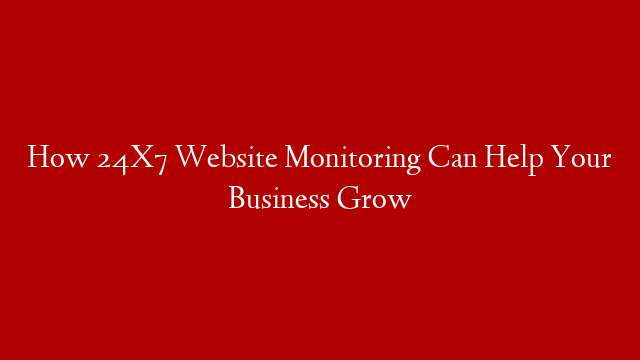 How 24X7 Website Monitoring Can Help Your Business Grow post thumbnail image