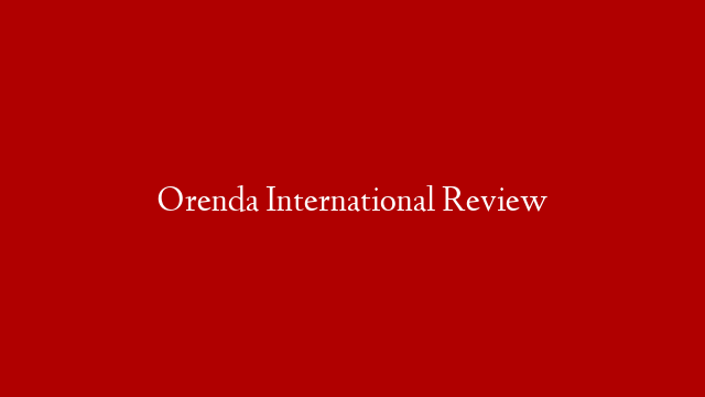 Orenda International Review