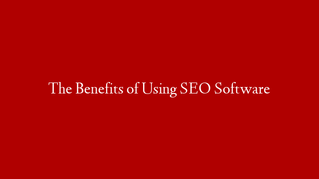 The Benefits of Using SEO Software