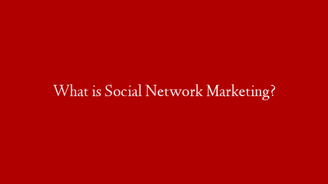 What is Social Network Marketing? post thumbnail image