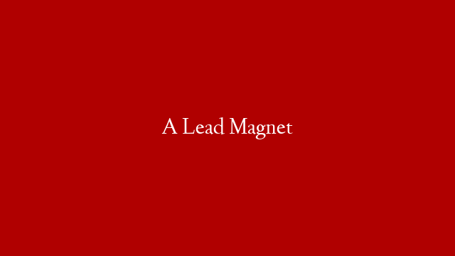 A Lead Magnet