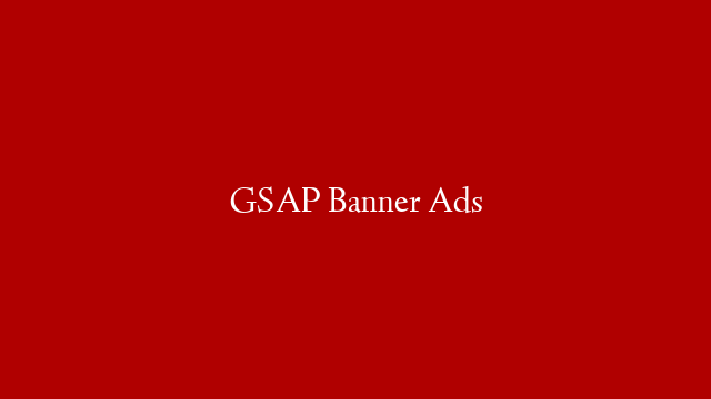 GSAP Banner Ads