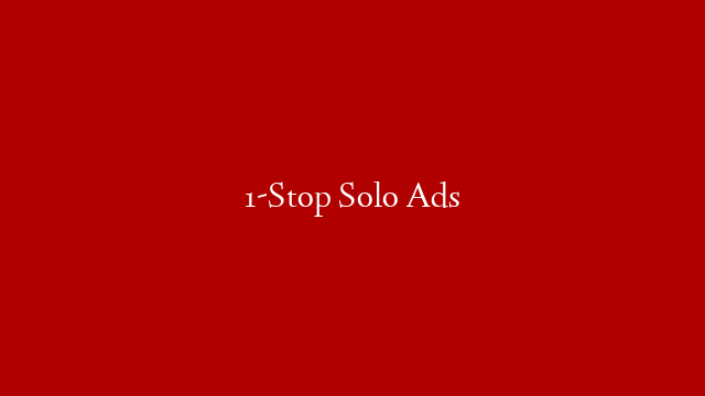 1-Stop Solo Ads