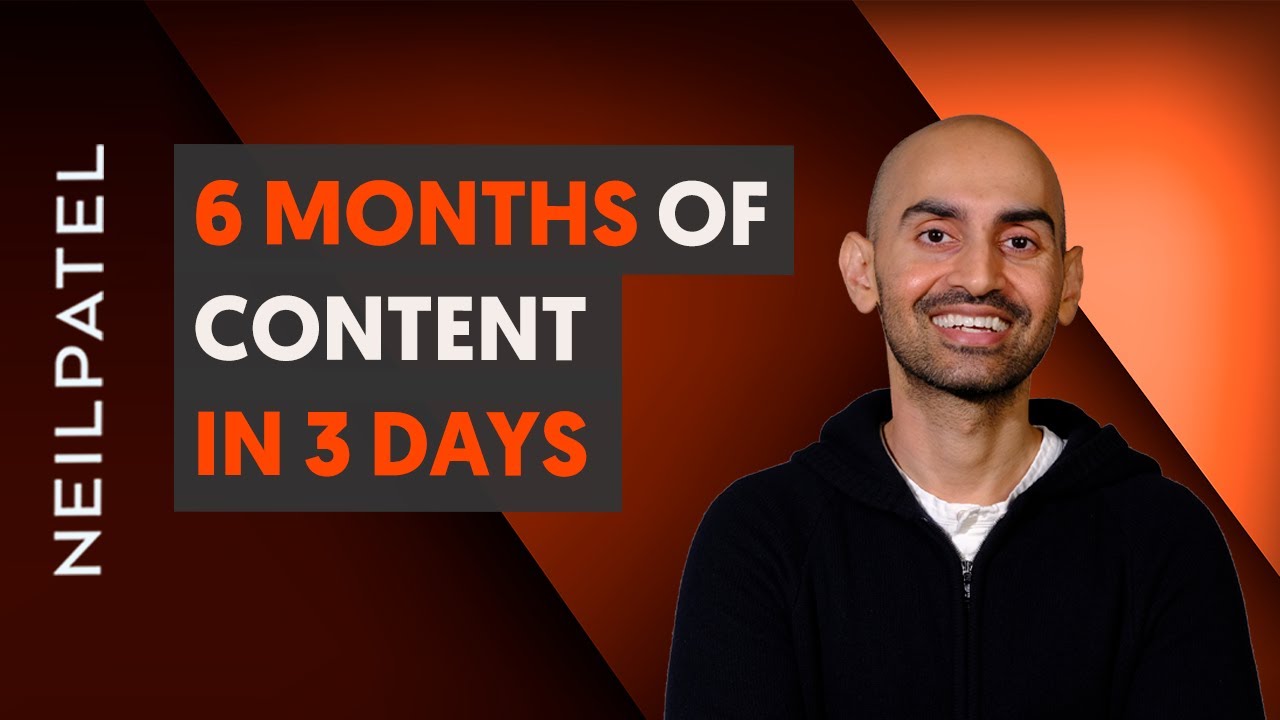 Generate 6 Months' Worth of Content in 3 Days (Content Strategy 2022) post thumbnail image