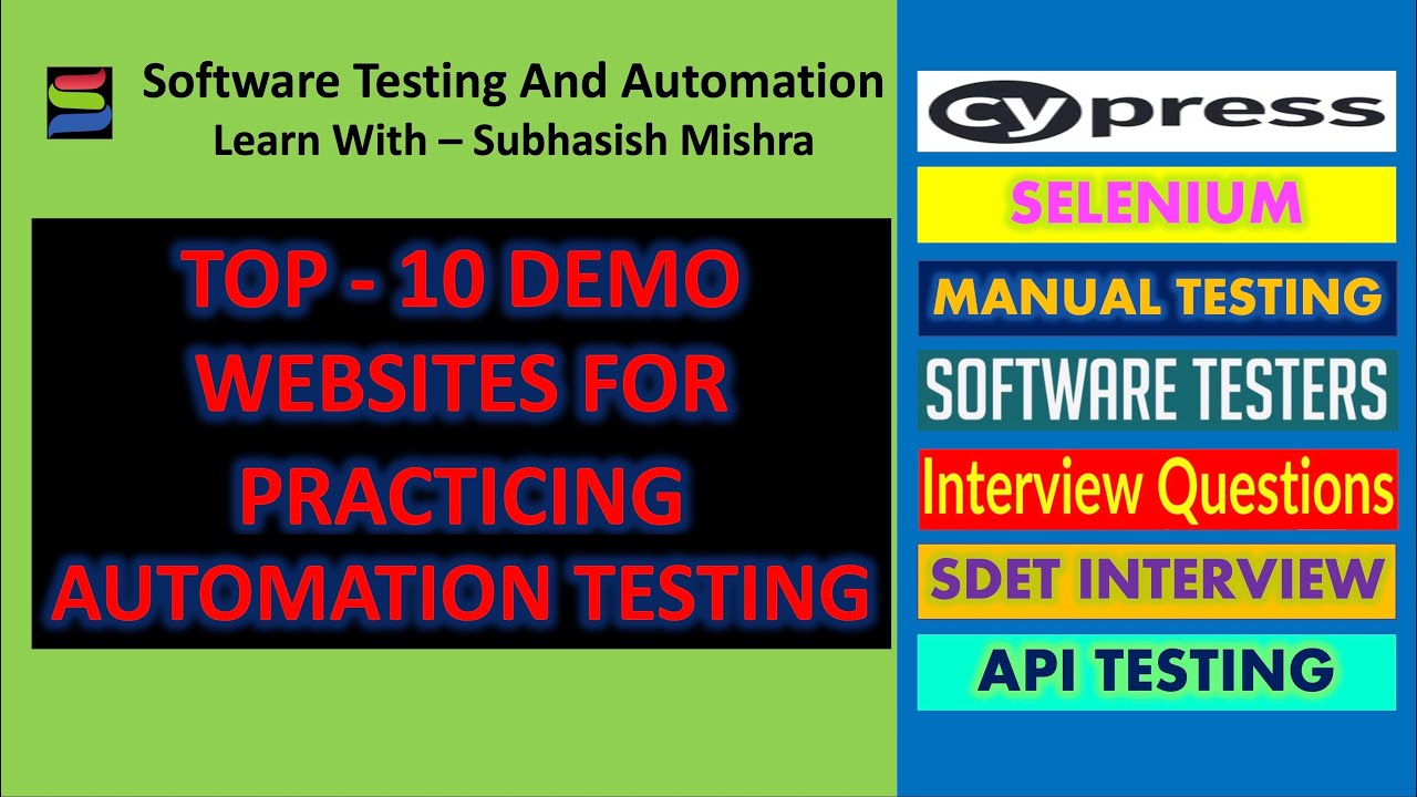 Top – 10 Demo Websites And Projects For practicing Automation Testing post thumbnail image