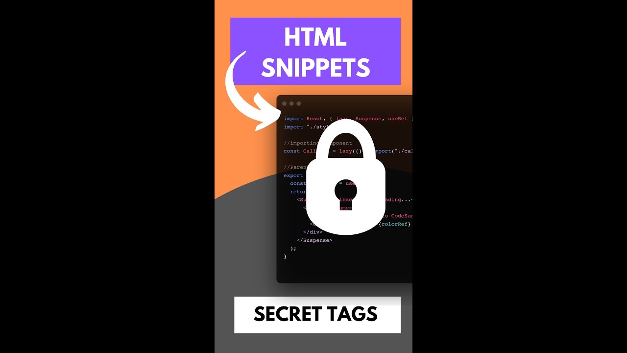 4 HTML Snippets You Dont Know #developer #javascript #interview #short #react #html #css #ytshorts post thumbnail image