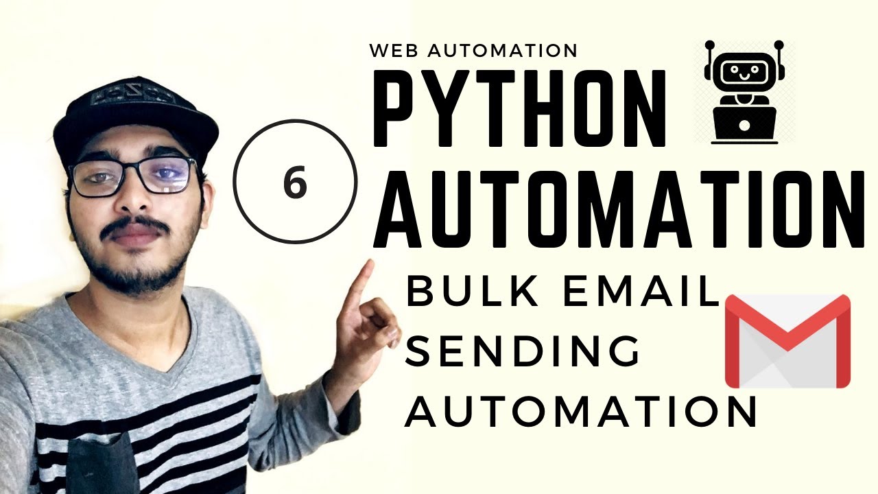 Python Automation|Part 6 : Gmail Bulk Email Sending Automation|Python Web Automation|Python Selenium post thumbnail image