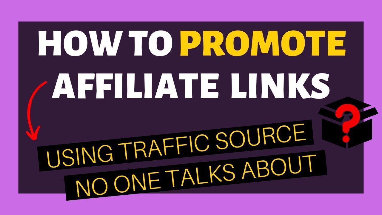 How To Promote Affiliate Links (Little-Known Traffic Strategy) post thumbnail image