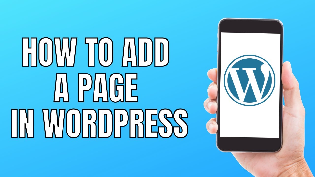 How to add a Page in WordPress post thumbnail image