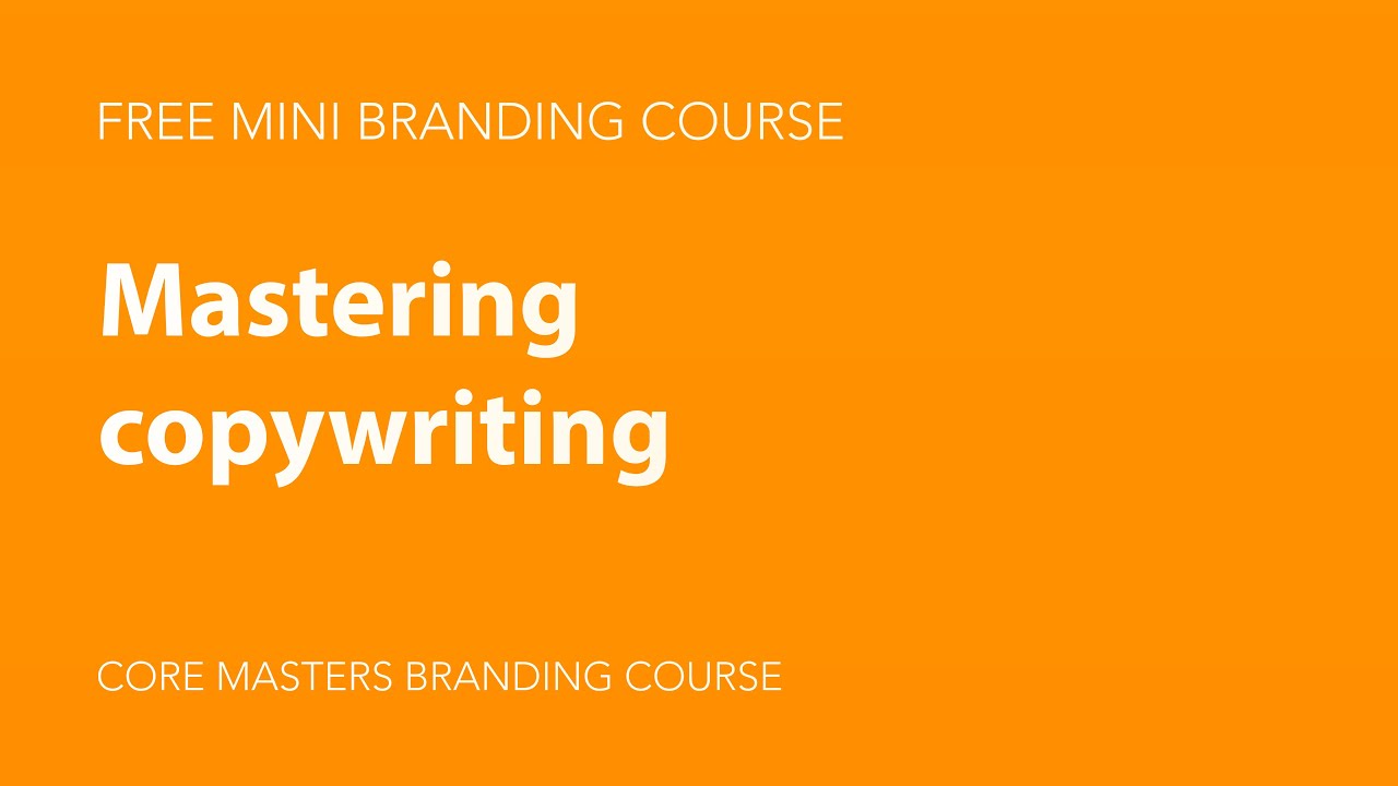 Bonus Lesson – Master Copywriting – Core Masters Branding Course™ (Part 12 of 12) post thumbnail image