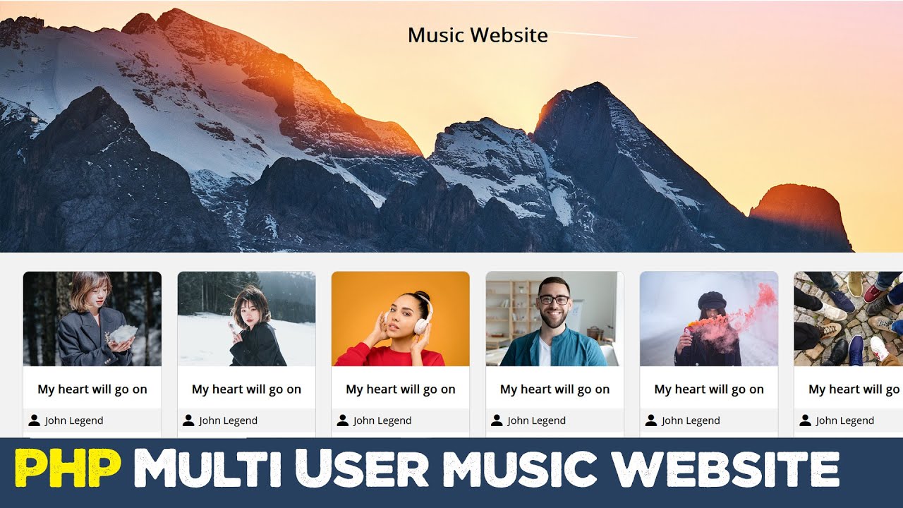 Multi User music website with procedural PHP | Beginner level | Quick programming tutorial post thumbnail image