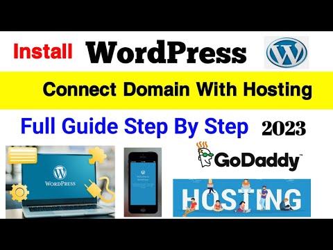 how to create a wordpress website 2023 | connect domain with hosting | install wordpress | Part 1 post thumbnail image