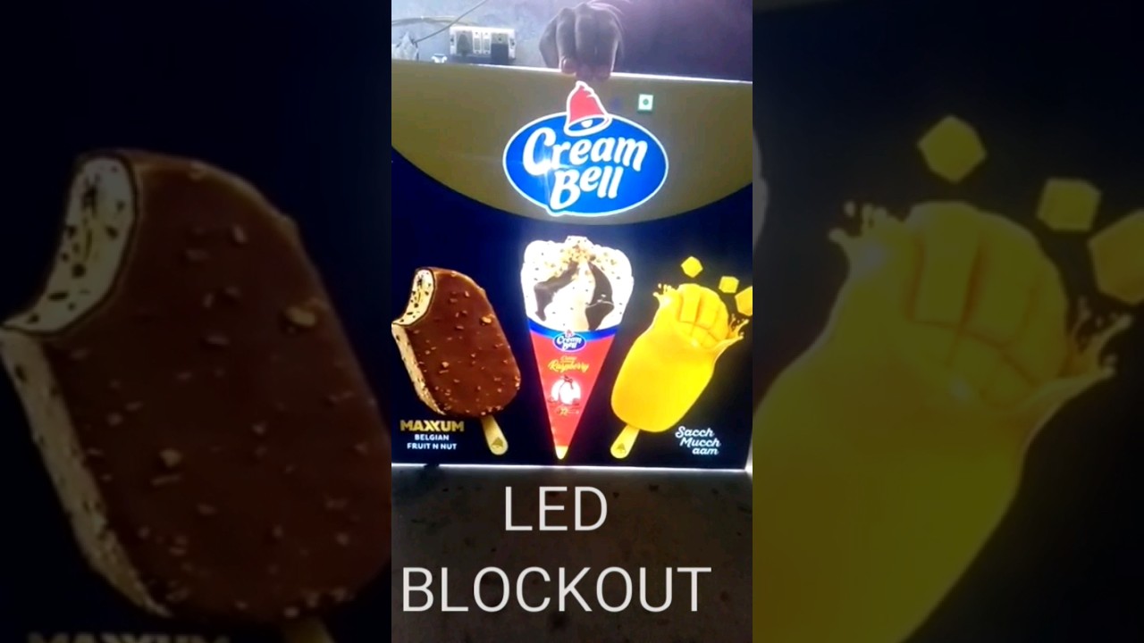 BLOCKOUT FOR ICREAM LIGHT BOARD #posm #advertising #architectural #btl #atl #branding #automation post thumbnail image