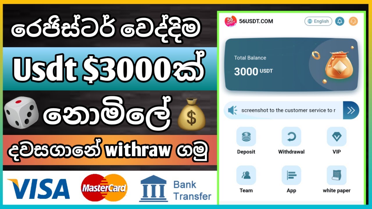 New Usdt Earn Money Website Sinhala 2022/ Online Earn Money Website/ Live Withraw Proof post thumbnail image