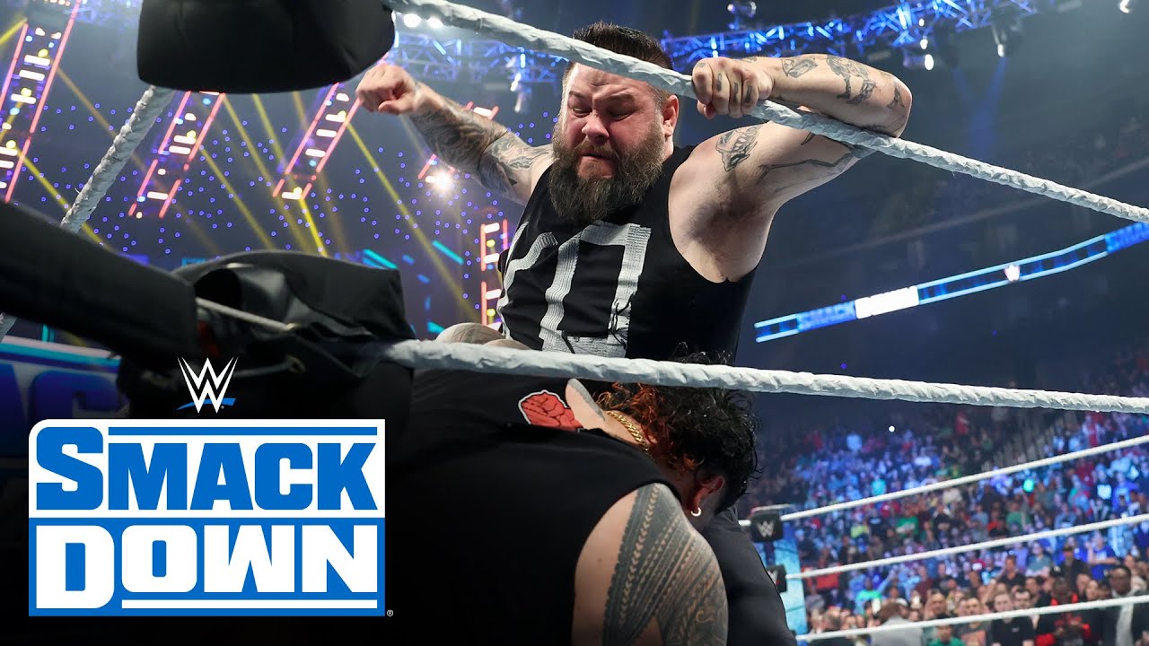 Kevin Owens charges in to save Sami Zayn from a 2-on-1 Uso attack: SmackDown, March 17, 2023 post thumbnail image