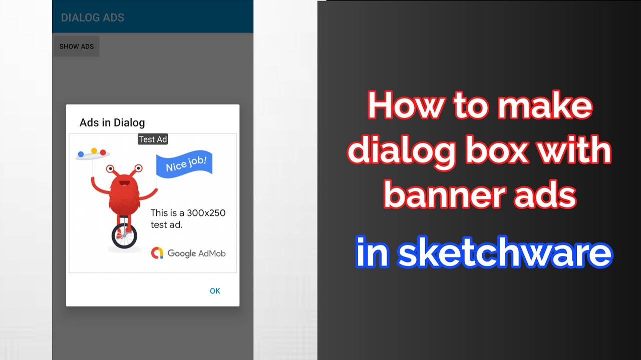 Dialog Box with Banner Ads | Sketchware post thumbnail image