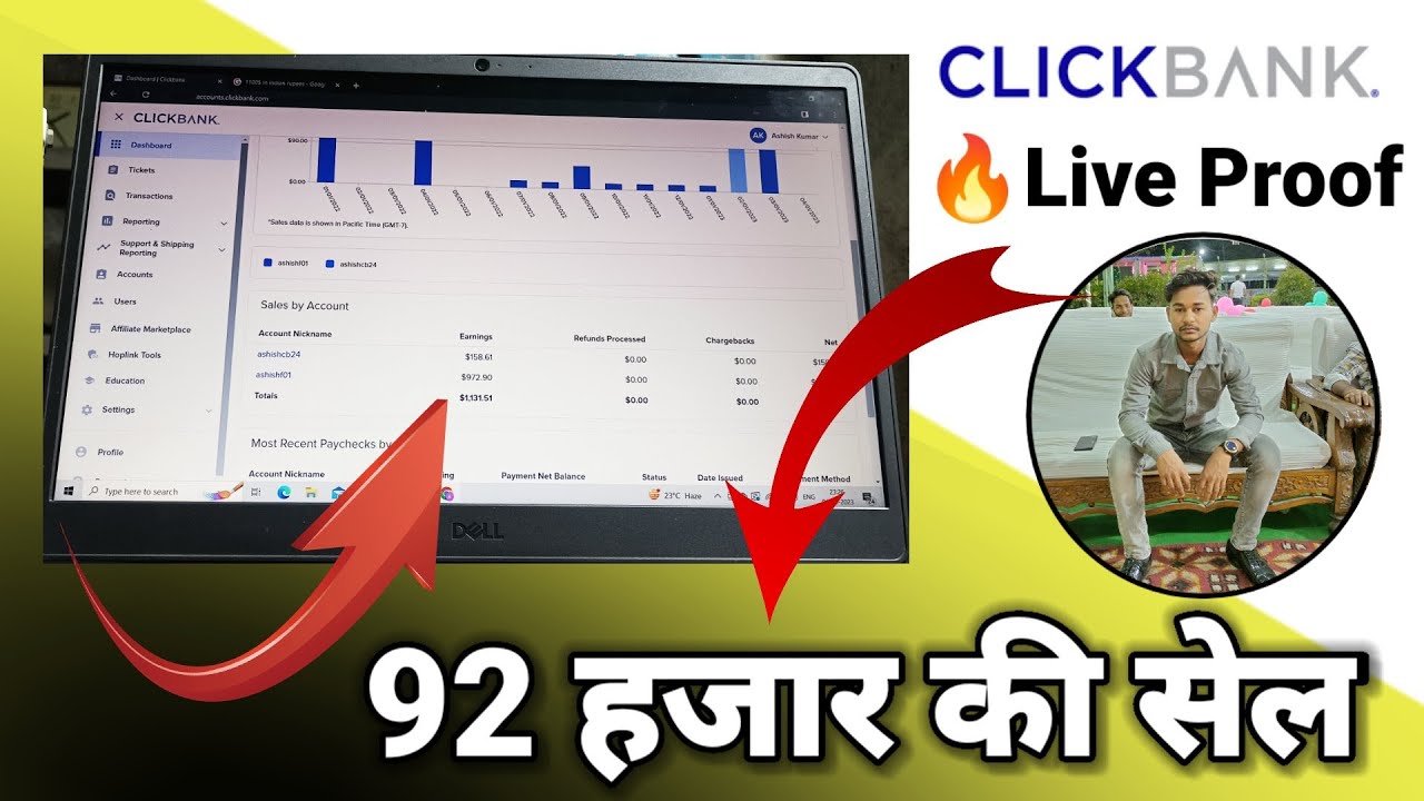 Clickbank Affiliate Marketing | Live 🔴 92 हजार की Sale | Google Ads Affiliate Marketing post thumbnail image