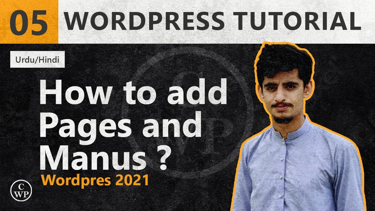 How to Create WordPress pages and menus  | WordPress tutorial for Beginner | Lec-5 post thumbnail image