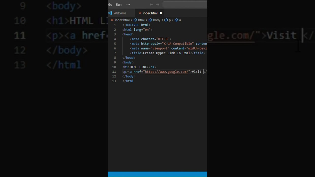 #Create Link Using HTML #html #html5 #htmltutorial #coding #viral #dailyshorts #basichtml #newshorts post thumbnail image