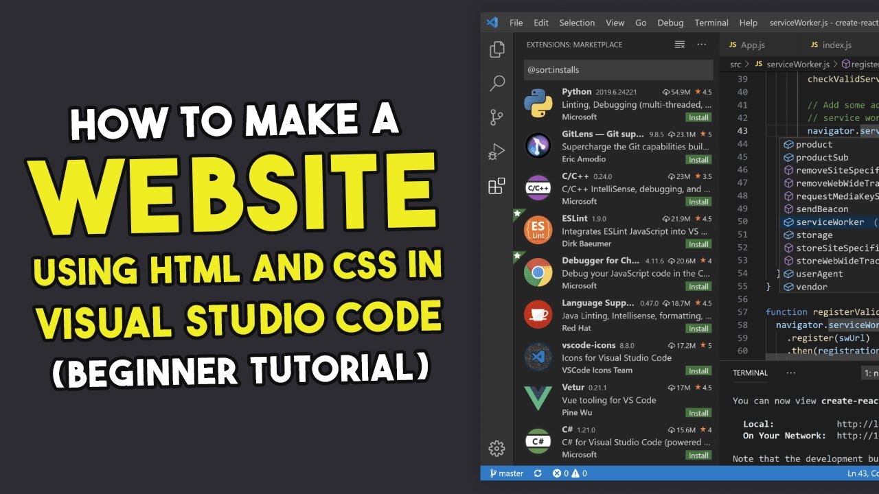 How To Make A Website Using HTML and CSS In Visual Studio Code (Beginner Tutorial) post thumbnail image