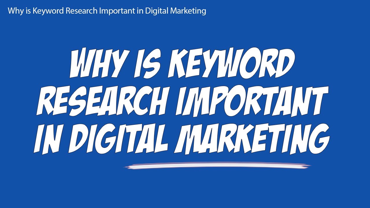 Why is Keyword Research Important in Digital Marketing post thumbnail image