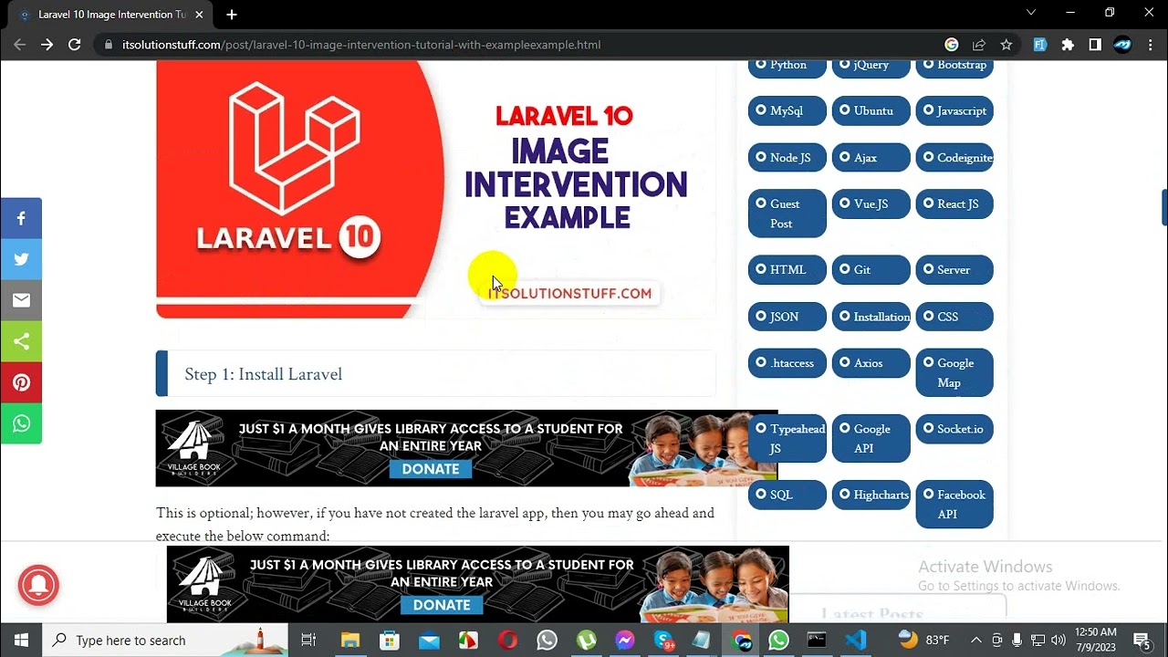 Laravel 10 Image Intervention Bangla Tutorial With Example post thumbnail image