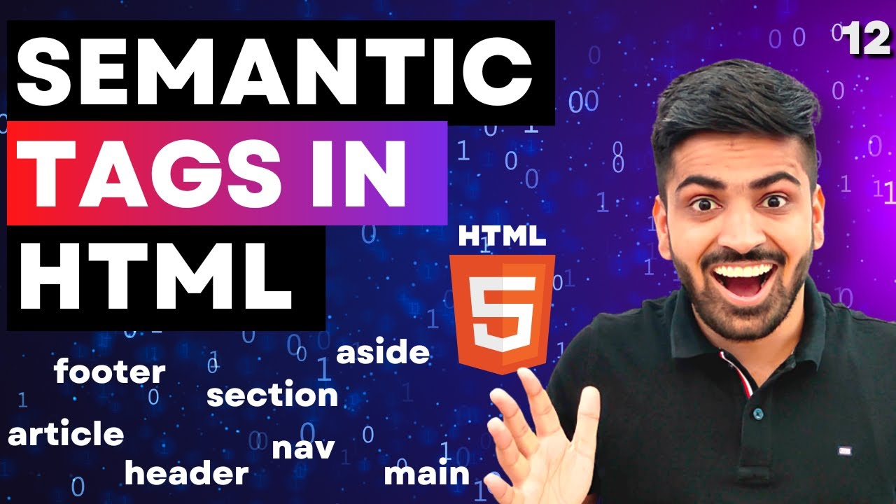 HTML Course Beginner to Advance | Semantic Tags in HTML | Complete Web Development Course Lecture 12 post thumbnail image