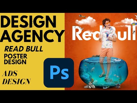 Create Poster Ads Design Photoshop (Read Bull Poster Design) Tutorial ideas💡social media Post Design post thumbnail image