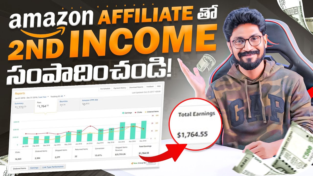 Amazon Affiliate Full Guide In Telugu By Sai Krishna || @KarthikRaghavarapu post thumbnail image