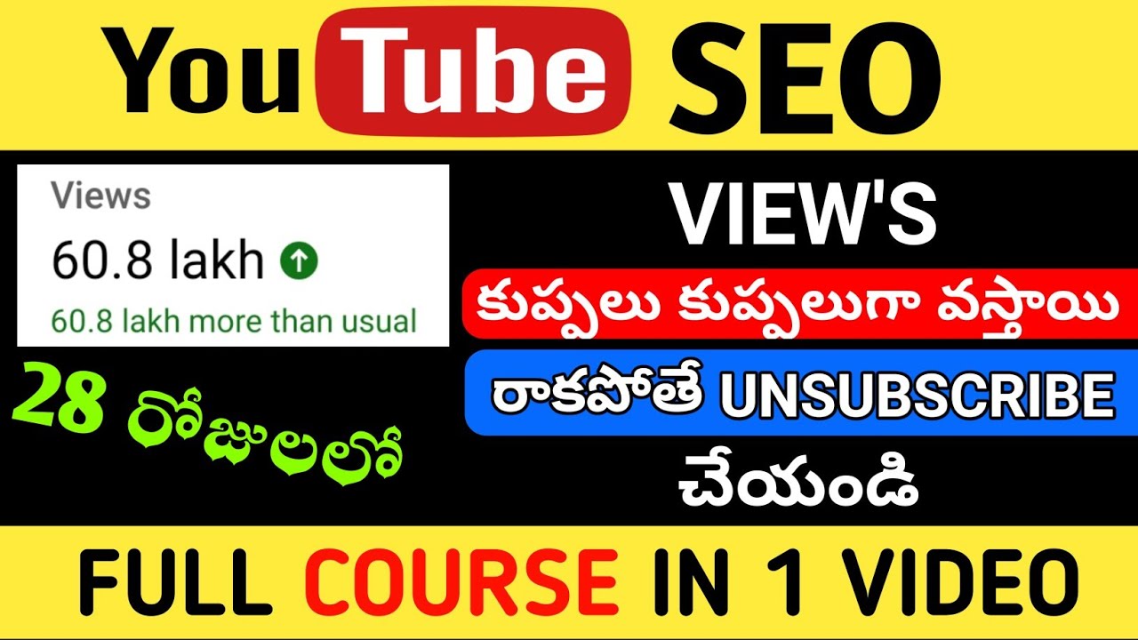 Youtube Seo Tutorial For Beginners || YouTube SEO 2022 In Telugu || YouTube SEO Tips || in Telugu post thumbnail image