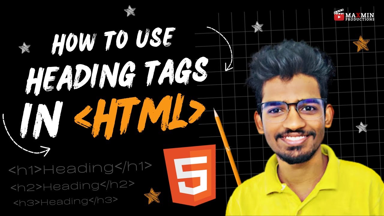 How to Use Heading Tags in “HTML”? | Beginner’s Tutorial in Telugu – 2023 | Maxmin Productions post thumbnail image