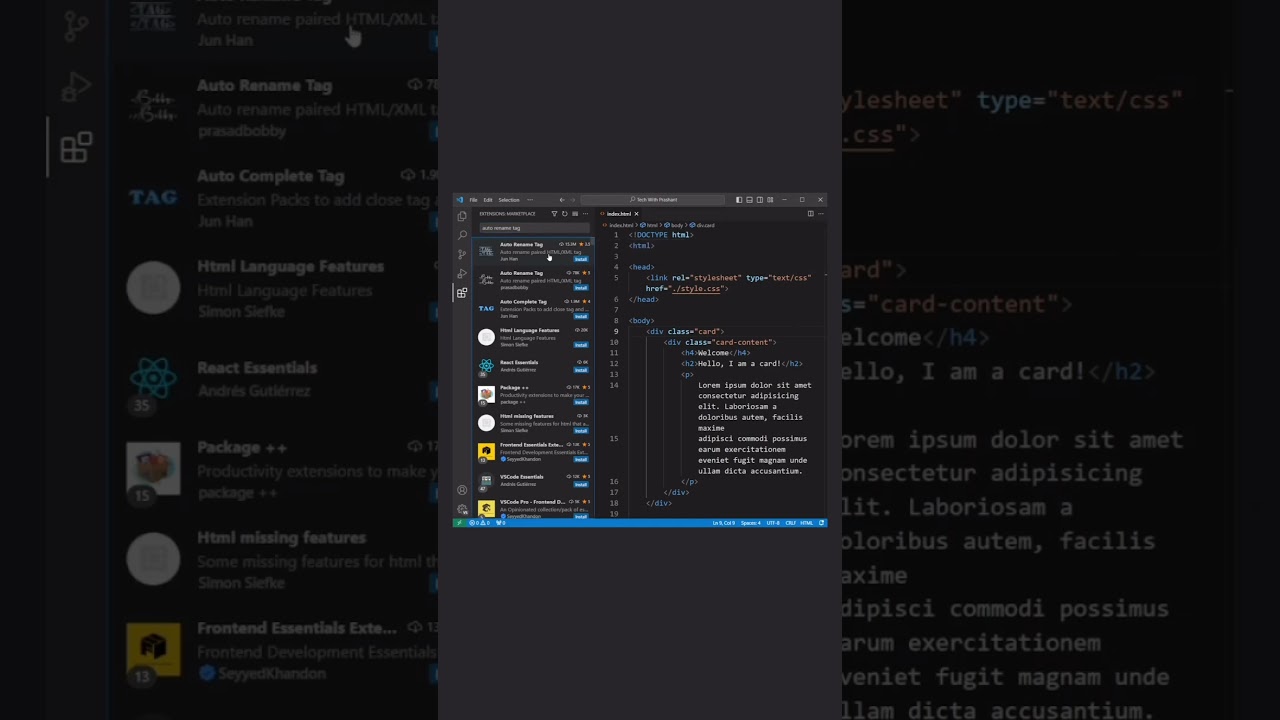 Useful VS Code extension #vscode #htmlcss #csstips post thumbnail image