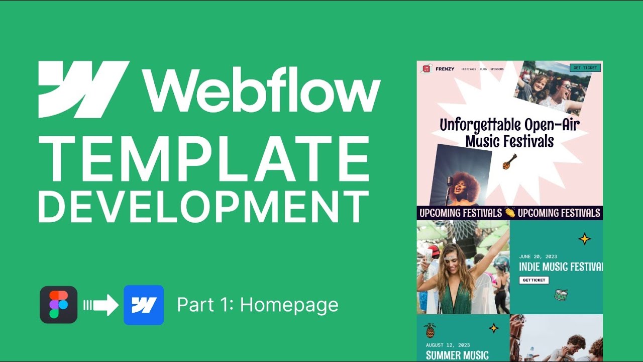 Creating an Epic Music Festival Website Template: Building the Homepage with Webflow – Part 1 post thumbnail image