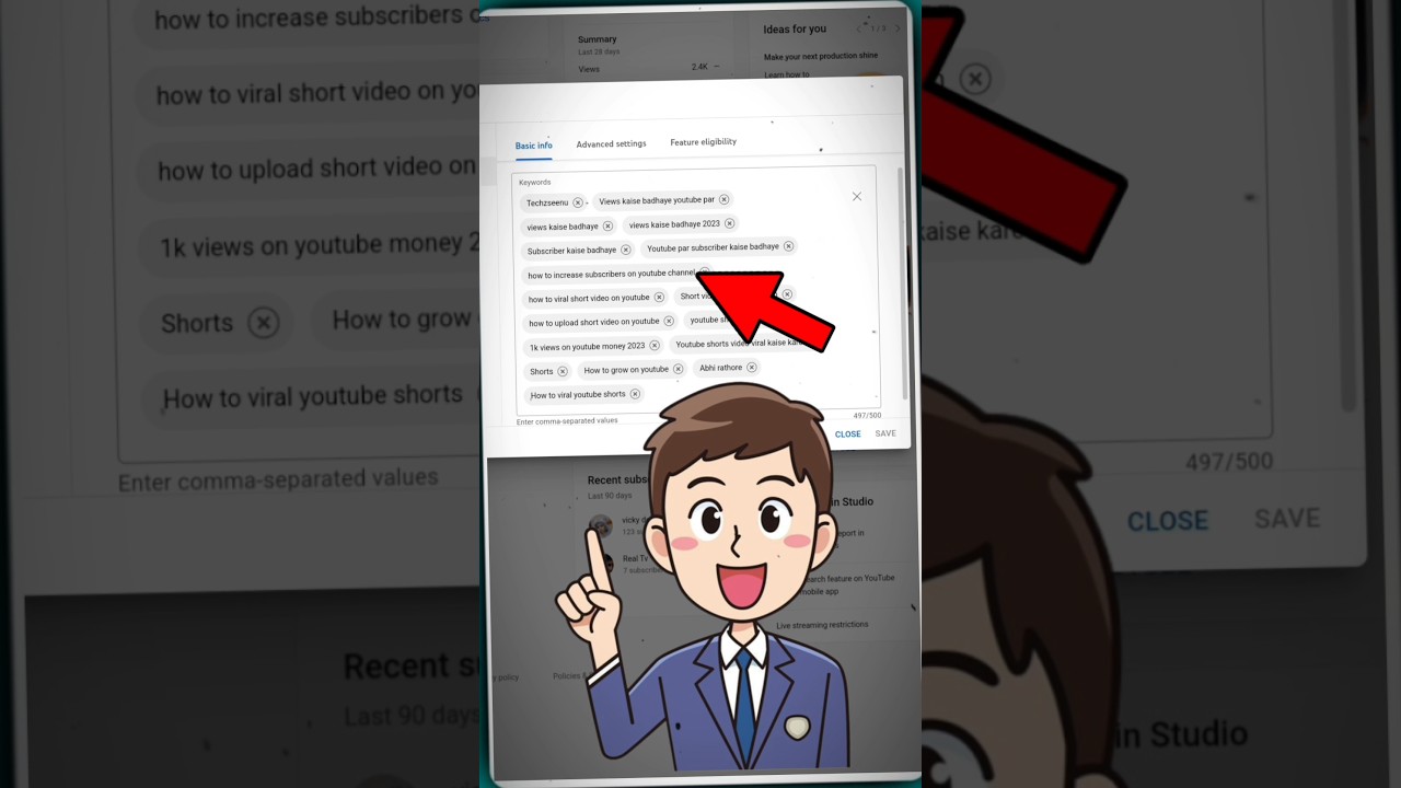 Youtube Channel पर Keywords कैसे लगाएं | Youtube keyword research | #shorts #viral post thumbnail image