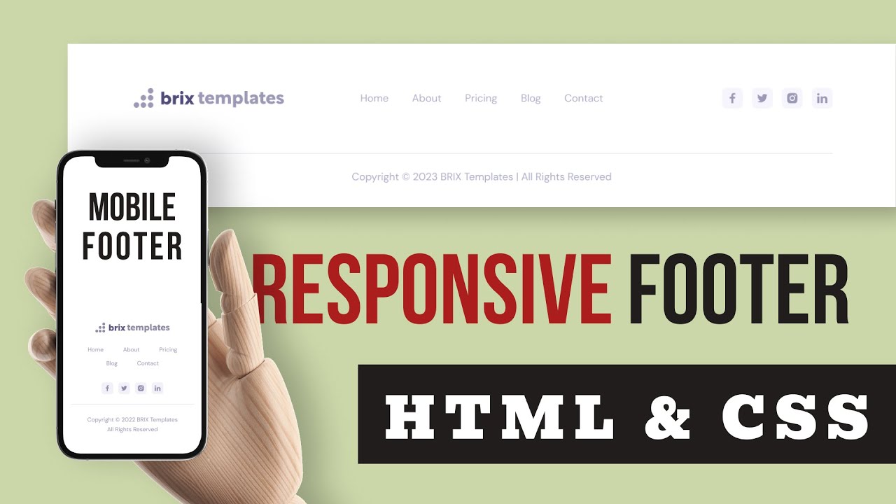 How to Make a Responsive Footer Using HTML & CSS post thumbnail image