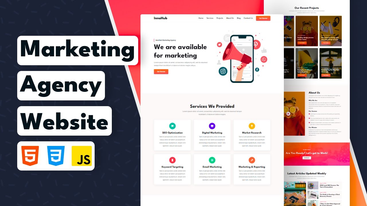 Digital Marketing Agency Website Using Html CSS JavaScript post thumbnail image