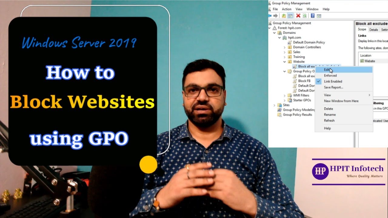 How to Block Websites using Group Policy Objects | Block Websites using Group Policy Windows Server post thumbnail image