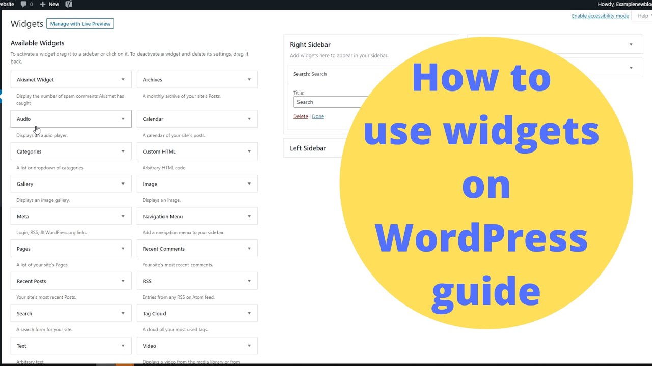 How to add widgets on WordPress – Beginner’s guide post thumbnail image