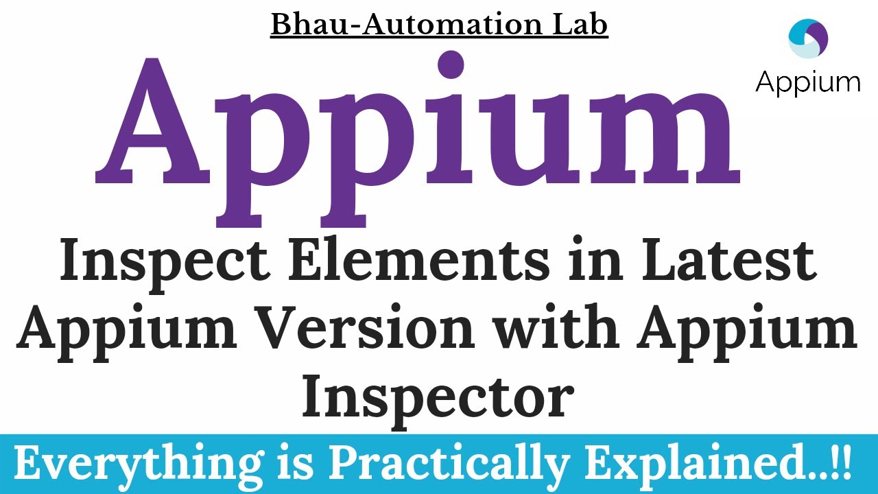 Inspect elements in latest Appium version using  Appium Inspector | Bhau Automation Lab post thumbnail image